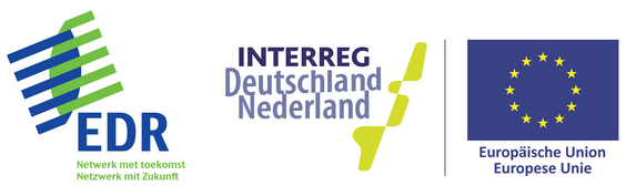 Logo EDR NetzwerkPlus Interreg Deutschland Nederland EU | klimamauer Jade Hochschule Oldenburg - Save Lodge
